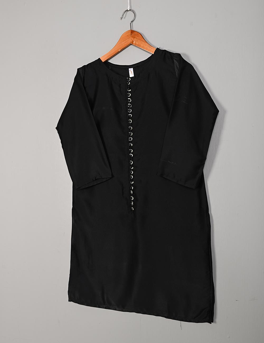 TS-162G-Black - Slik Stitched Kurti