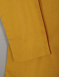 TS-207A-Mustard - Cotton Embroidered Stitched Kurti
