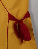 TS-207A-Mustard - Cotton Embroidered Stitched Kurti