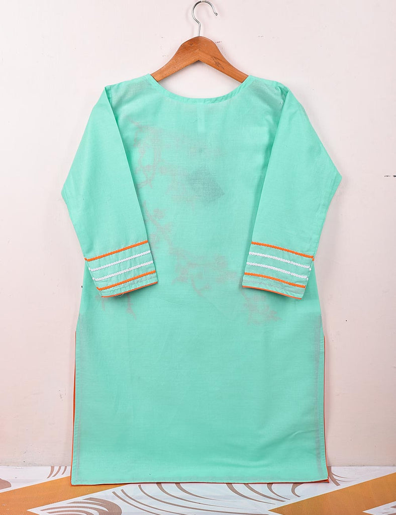 Cotton Embroidered Stitched Kurti - Thunder (TS-058A-SeaGreen)