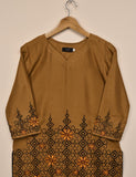 Tehwaar Winter Linen Embroidered Stitched Kurti - Vienna (TW-09A-Mustard)