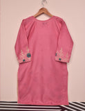 Tehwaar Winter Linen Embroidered Stitched Kurti - Vienna (TW-09B-Pink)