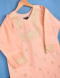 Cotton Embroidered Stitched Kurti - Wispy Flair (TS-044B-Pink)