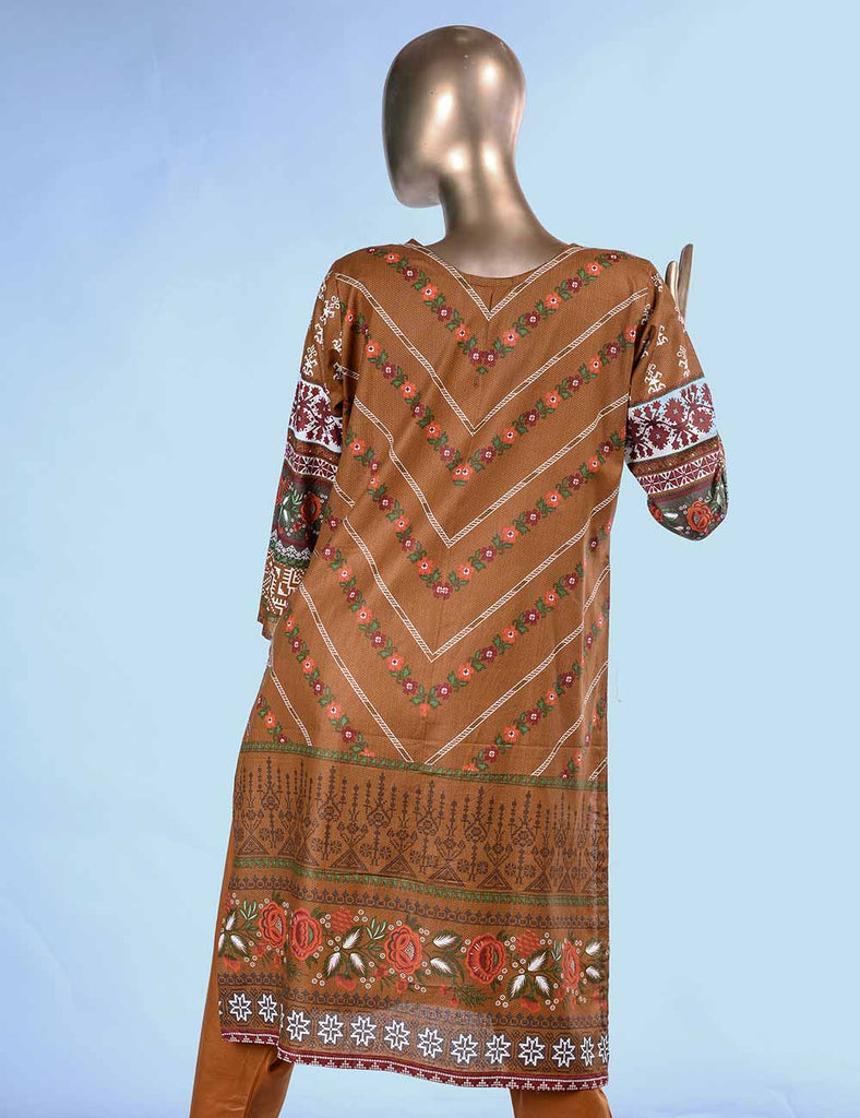 E2-5A - Dancing Motifs  |  Unstitched Printed & Embroidered Cambric Dress