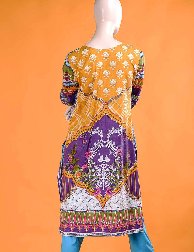 FR-4A - Floral Labyrinth   |  Linen Embroidered & Printed Unstitched Dress